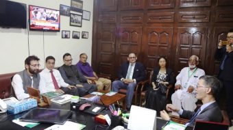 Chinese Ambassador in Pakistan His Excellency Mr. Yao Jing visited Khyber Pakhtunkhwa Board of Investment & Trade (KP-BOIT) on 11th September, 2019. Mr. Faisal Saleem Rahman, Vice Chairman KP-BOIT and Mr. Hassan Daud Butt, CEO KP-BOIT received the Ambassador.
The Ambassador was briefed on the Potential Investment Opportunities in the Province.